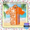 Clemson Tigers Flowery Orange Summer Hawaiian Shirt, Mens Shorts