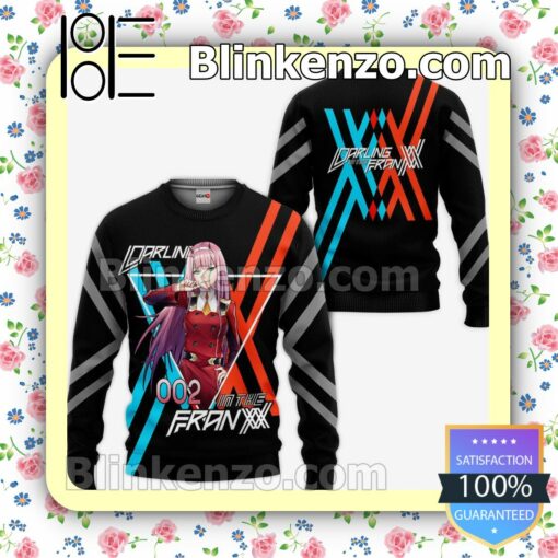 Code 002 Zero Two Darling In The Franxx Anime Personalized T-shirt, Hoodie, Long Sleeve, Bomber Jacket a