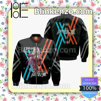 Code 002 Zero Two Darling In The Franxx Anime Personalized T-shirt, Hoodie, Long Sleeve, Bomber Jacket c