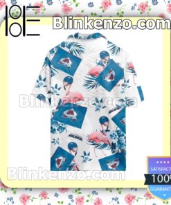 Colorado Avalanche Flamingo Summer Hawaiian Shirt a