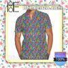 Colorful Encanto Inspired Disney Cartoon Graphics Summer Hawaiian Shirt, Mens Shorts