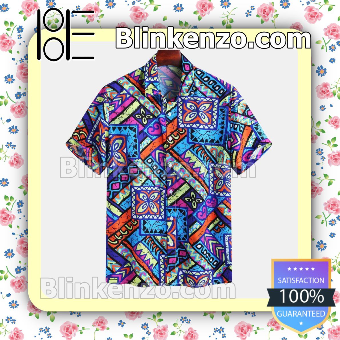 Colorful Geometric Printed Summer Shirts