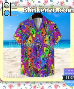 Colorful Grateful Dead Unisex Summer Hawaiian Shirt