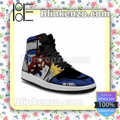 Cool Classic My Hero Academia BNHA Lemillion Solid Color Line Air Jordan 1 Mid Shoes a