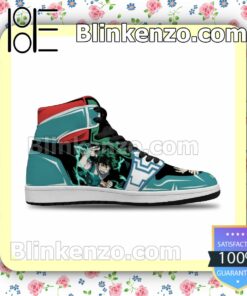 Cool Classic My Hero Academia Bakugou And Deku Solid Color Line Mens Air Jordan 1 Mid Shoes b