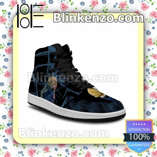 Cool Classic My Hero Academia Best Jeanist Solid Color Line Air Jordan 1 Mid Shoes a