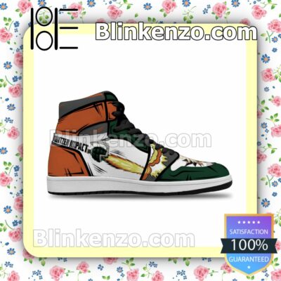 Cool Classic My Hero Academia Katsuki Bakugou Solid Color Line Air Jordan 1 Mid Shoes b