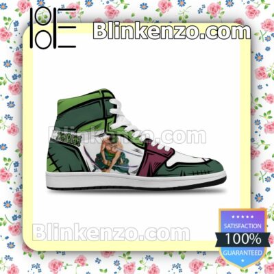 Cool Classic One Piece,Zoro Solid Color Line Air Jordan 1 Mid Shoes b