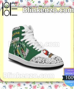 Cool Classic Pokémon Rayquaza Solid Color Line Air Jordan 1 Mid Shoes a