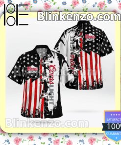 Coors Light American Flag Color Summer Hawaiian Shirt a