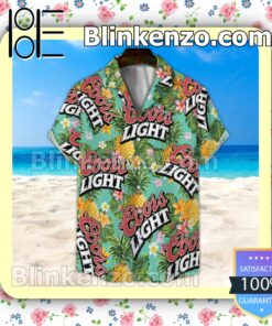 Coors Light Floral Unisex Summer Hawaiian Shirt