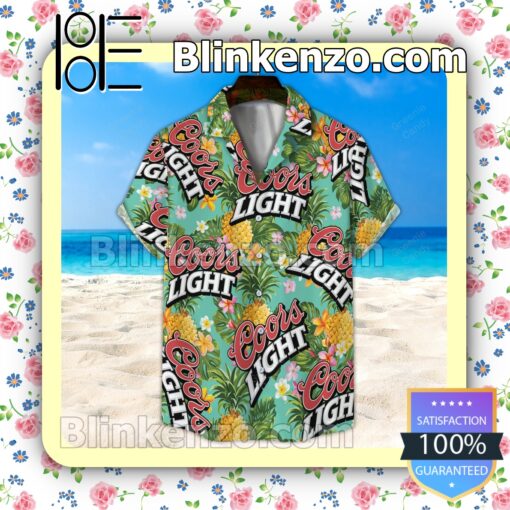 Coors Light Floral Unisex Summer Hawaiian Shirt