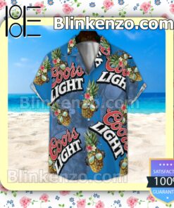 Coors Light Funny Pineapple Summer Hawaiian Shirt
