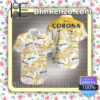 Corona Beer Yellow Tropical Floral White Summer Shirts