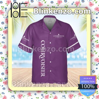 Courvoisier Cognac Purple Summer Hawaiian Shirt a