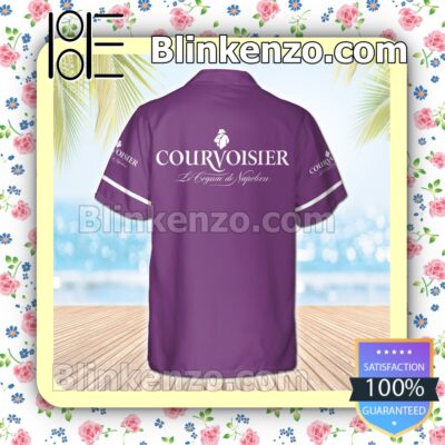 Courvoisier Cognac Purple Summer Hawaiian Shirt b