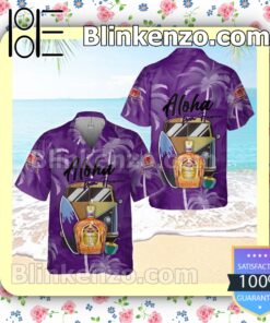 Crown Royal Aloha From Hawaii Purple Summer Hawaiian Shirt