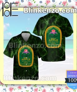 Crown Royal Apple Green Summer Hawaiian Shirt a