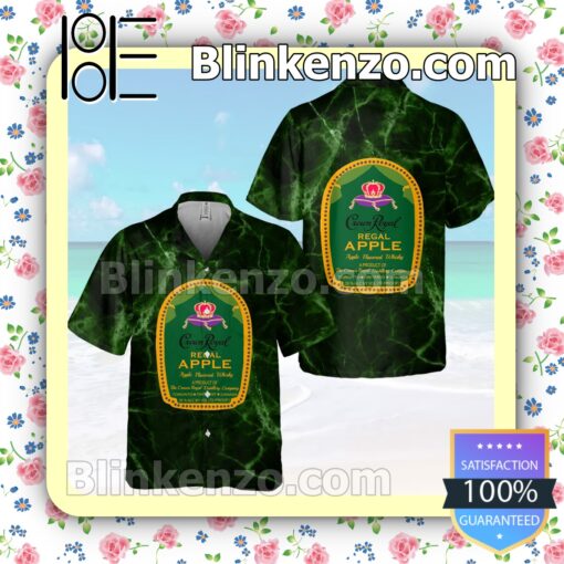 Crown Royal Apple Green Summer Hawaiian Shirt a