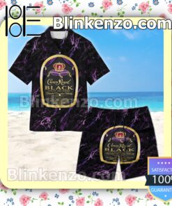 Crown Royal Black Summer Hawaiian Shirt c