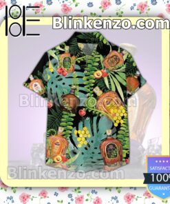 Crown Royal Collection Tropical Forest Summer Hawaiian Shirt a