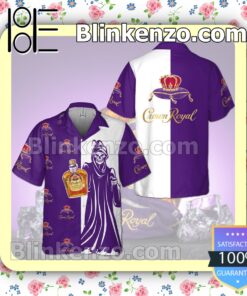 Crown Royal Death Purple White Summer Hawaiian Shirt