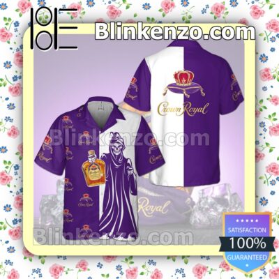 Crown Royal Death Purple White Summer Hawaiian Shirt