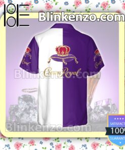 Crown Royal Death Purple White Summer Hawaiian Shirt b