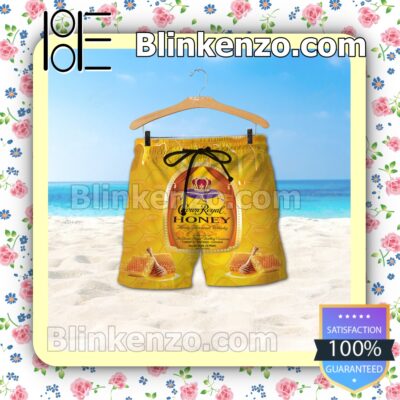 Crown Royal Honey Unisex Yellow Summer Hawaiian Shirt b