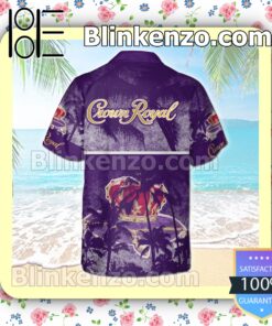 Crown Royal Palm Tree Purple Summer Hawaiian Shirt b