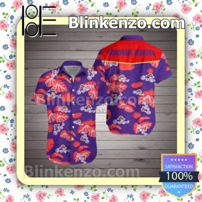 Crown Royal Red Tropical Leaves Purple Summer Shirts