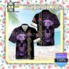 Crown Royal Smoky Skull Black Summer Hawaiian Shirt, Mens Shorts