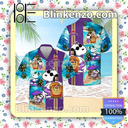 Crown Royal Snoopy Dog Holiday Surfing Summer Hawaiian Shirt