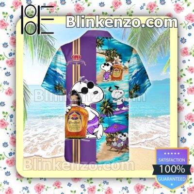 Crown Royal Snoopy Dog Holiday Surfing Summer Hawaiian Shirt b