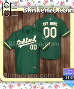 Custom Oakland Athletics Baseball Green Summer Hawaiian Shirt, Mens Shorts