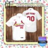 Custom St. Louis Cardinals Baseball White Summer Hawaiian Shirt, Mens Shorts