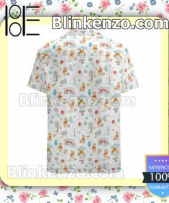 Cute Winnie Pooh In The Hundred Acre Wood Summer Hawaiian Shirt, Mens Shorts a