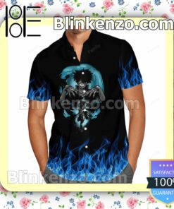 Dabi Blue Fire Summer Shirts a