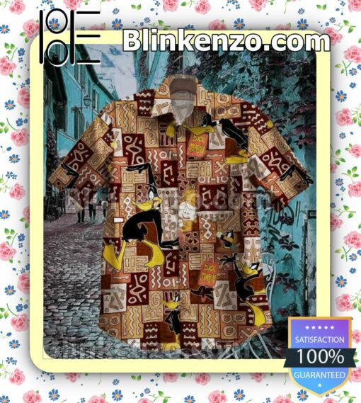 Daffy Duck African Ethnic Pattern Button-down Shirts