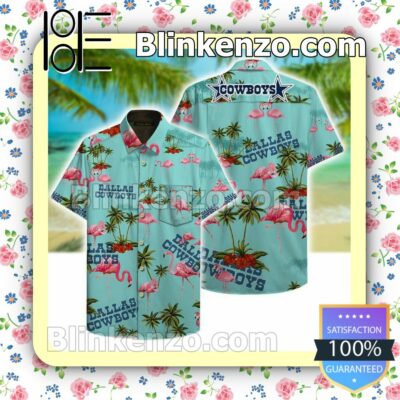 Dallas Cowboys Flamingo Palm Tree Summer Shirts