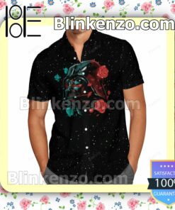 Dark Vader Dark Side Rose Particles On Black Summer Shirts a