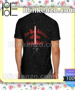 Dark Vader Dark Side Rose Particles On Black Summer Shirts b