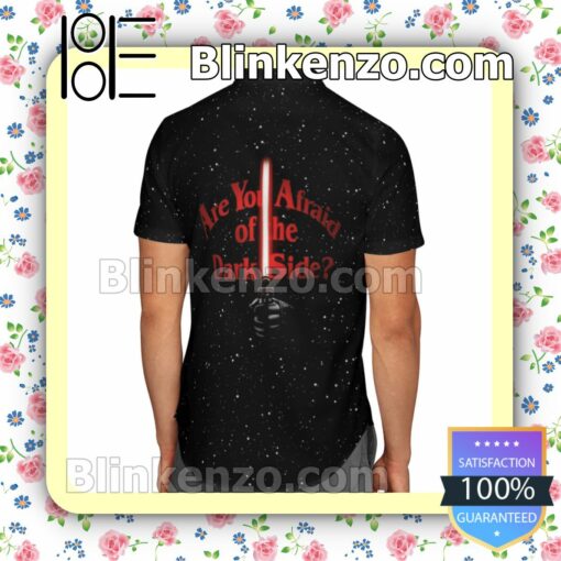 Dark Vader Dark Side Rose Particles On Black Summer Shirts b