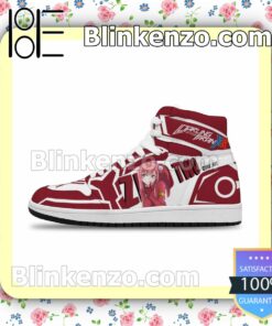 Darling In The Franxx Zero Two Code 002 Custom Air Jordan 1 Mid Shoes