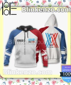 Darling In The Franxx Zero Two Costume Code 002 Anime Personalized T-shirt, Hoodie, Long Sleeve, Bomber Jacket b
