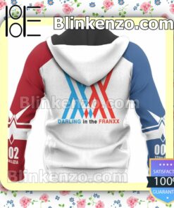 Darling In The Franxx Zero Two Costume Code 002 Anime Personalized T-shirt, Hoodie, Long Sleeve, Bomber Jacket x