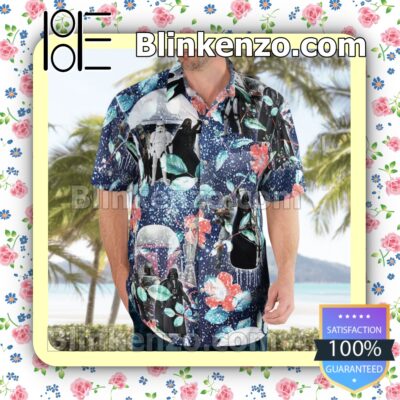 Darth Vader Boba Fett And Stormtrooper Star Wars Galaxy Summer Hawaiian Shirt b