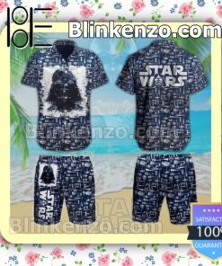 Darth Vader Star Wars Pattern Navy Summer Hawaiian Shirt