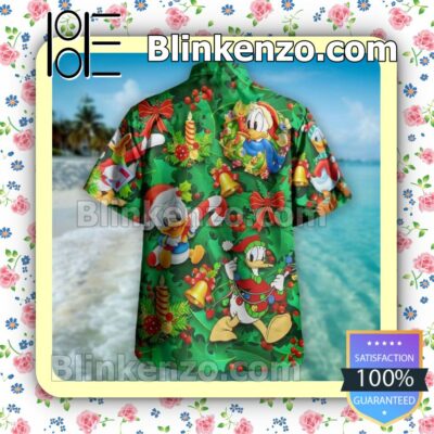 Decor Christmas With Donald Disney Summer Hawaiian Shirt, Mens Shorts a