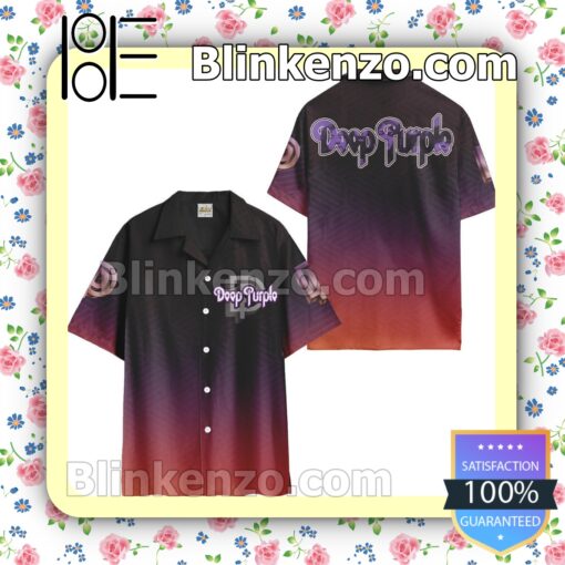 Deep Purple Summer Hawaiian Shirt b